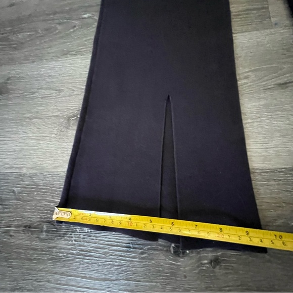 COS black flared slit-cuff ankle knit trouser pants XS casual quiet luxury basic - Picture 10 of 10